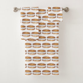 Chipwich Chocolate Chip Cookie Ice Creme Sandwich Badhandtuch Set
