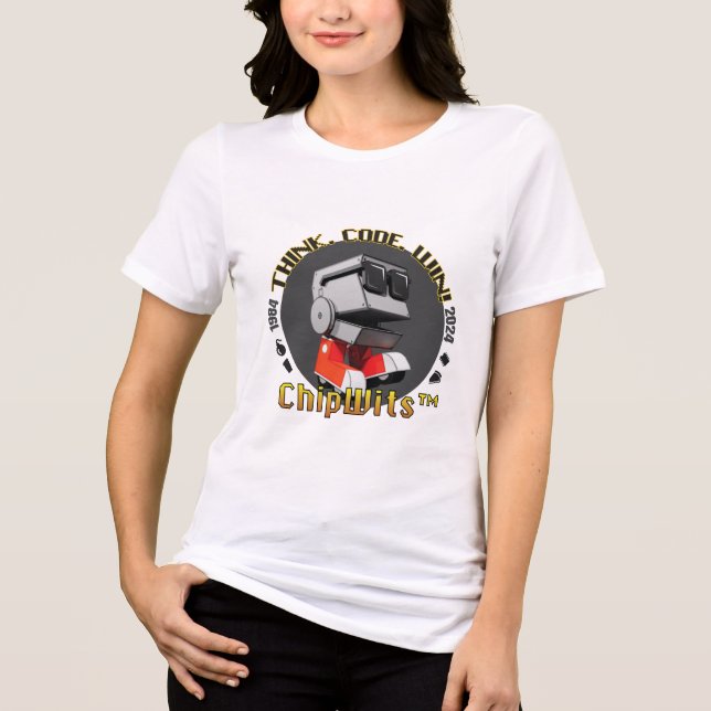 ChipWits Retro T - Shirt der Frauen (Vorderseite)