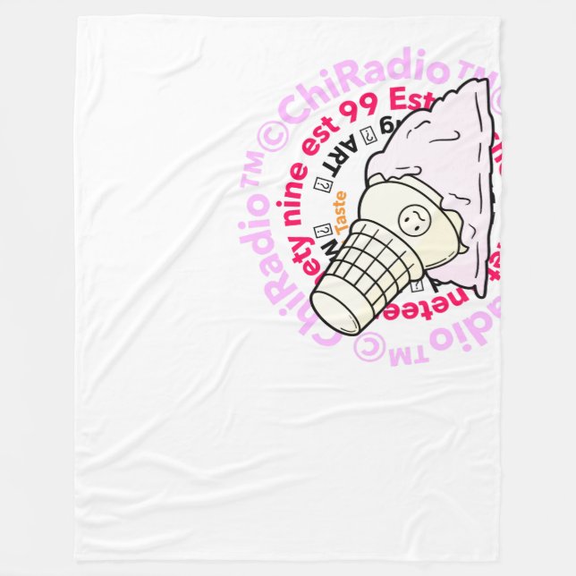 ChiRadio LLC Icecream Wand Kunst Fleecedecke (Vorderseite)