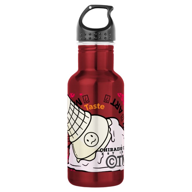 ChiRadioLLC ™ IceCream Edelstahlflasche (Vorderseite)
