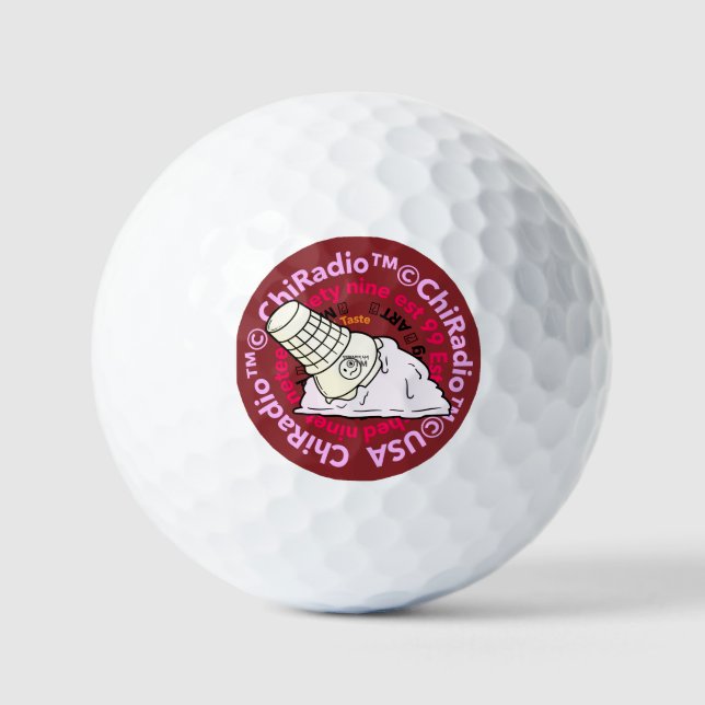 ChiRadioLLC ™ IceCream Golfball (Vorderseite)