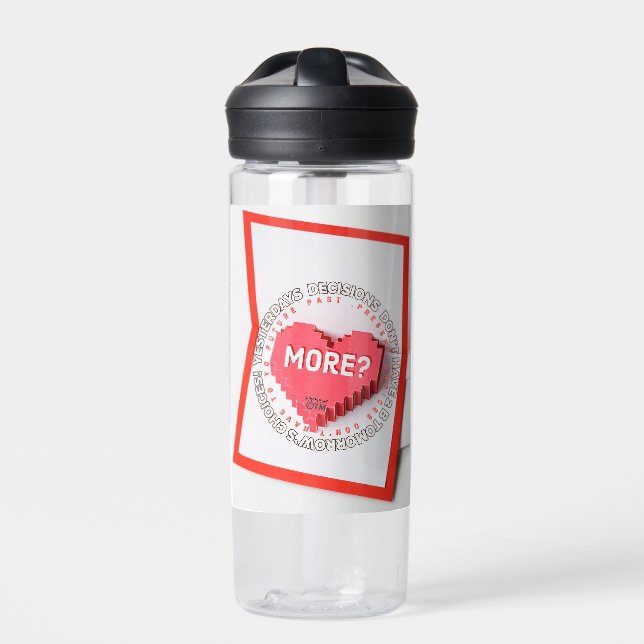 ChiRadioLLC™ Inspirational Message WaterBottle Trinkflasche (Vorderseite)