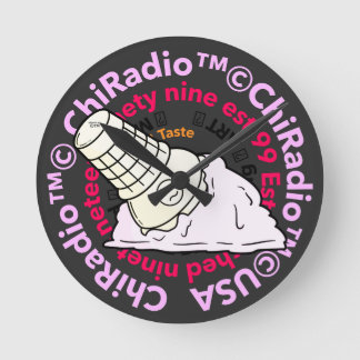ChiradioLLC ™ TrinketTray Runde Wanduhr