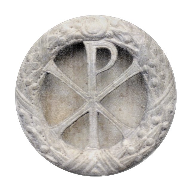 ChiRho - das Christogram Schneidebrett (Vorderseite)