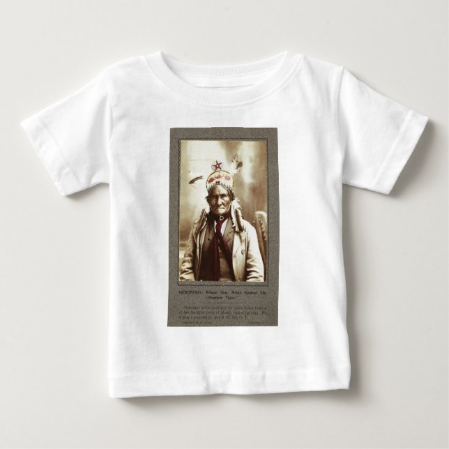 Chiricahua Apache indisches Führer Geronimo Baby T-shirt (Vorderseite)