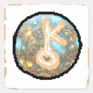 Chiron Day Quadratischer Aufkleber