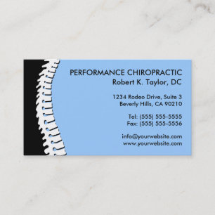 Chiropracic Business Cards für Spine Cutout Visitenkarte
