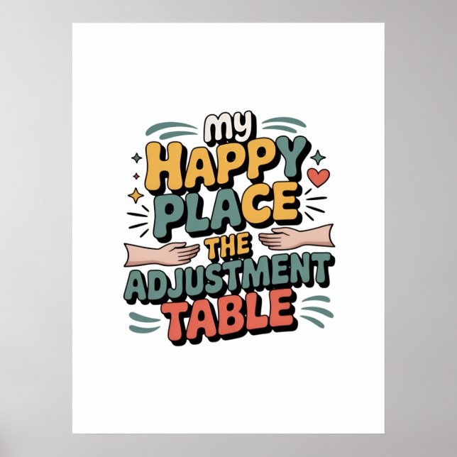 Chiropractic Adjustment Bliss for Back Pain Relief Poster (Vorne)