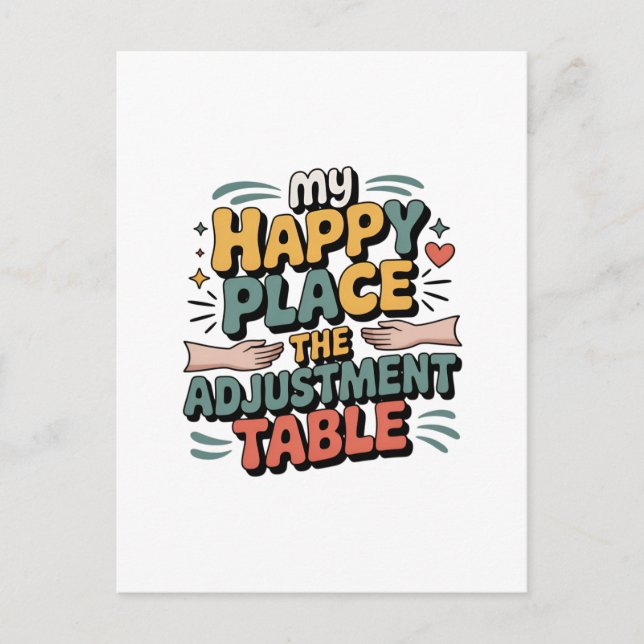 Chiropractic Adjustment Bliss for Back Pain Relief Postkarte (Vorderseite)