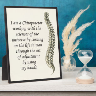 Chiropractic Adjustment by Hand Easel Fotoplatte