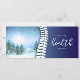 Chiropractic Blue Spine Holiday Geschenkgutschein