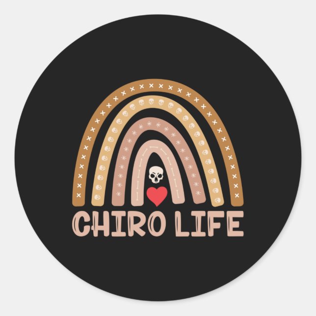 Chiropractic Chiro Livio Vacchini Gebäudes Runder Aufkleber (Vorderseite)
