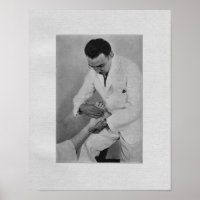 Chiropractic Extremity Adjustment Vintag Print