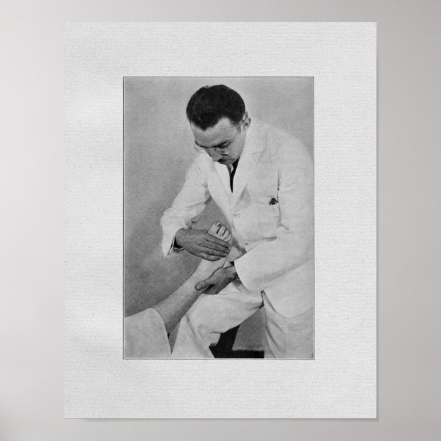 Chiropractic Extremity Adjustment Vintag Print Poster (Vorne)