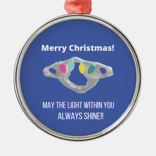 Chiropractic Frohe Weihnachten! Ornament Aus Metall (Vorne)