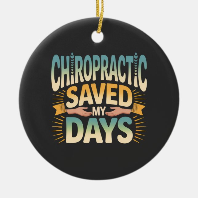 Chiropractic Healing and Back Pain Relief Keramik Ornament (Vorne)