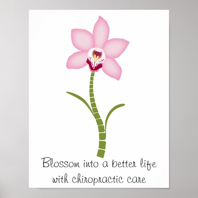 Chiropractic Orchid Poster (Vorne)