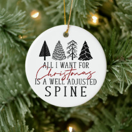 Chiropractic Ornament, Chiropractic Christmas Keramik Ornament