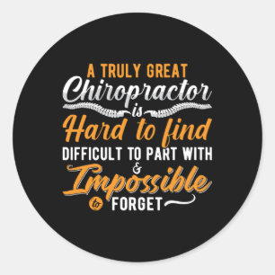 Chiropractic Spine Chiro Ristorante La Lanchetta Runder Aufkleber
