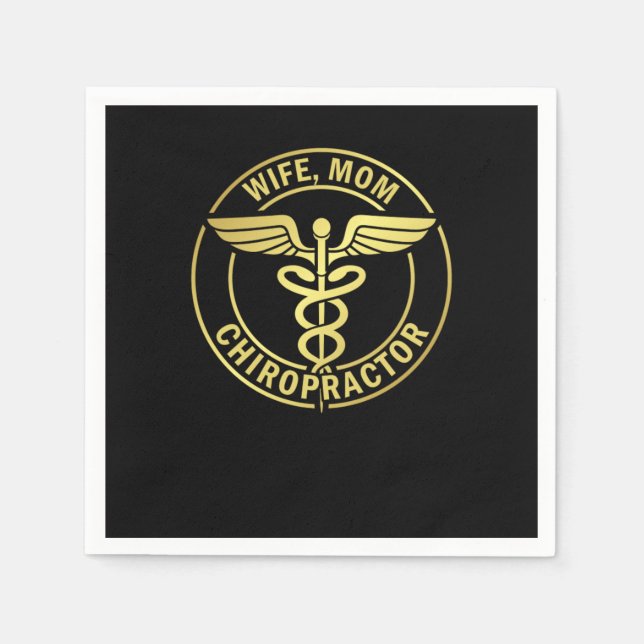 Chiropractic Spine Doctor Physical Therapist Gift  Serviette (Vorderseite)