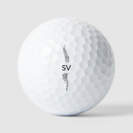 Chiropractic Spine MONOGRAM Golfball
