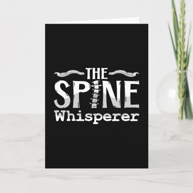 Chiropractic The Spine Whisperer Chiropractor Karte (Vorderseite)