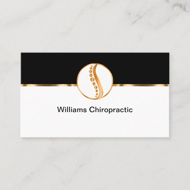 Chiropractor Classy Theme Carte de visite (Devant)