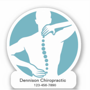 Chiropractor Étiquettes de Sticker de forme promot