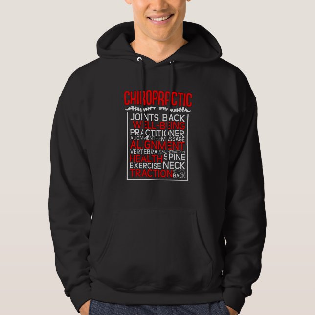 Chiropractor Joints Back Complementary Medicine Ch Hoodie (Vorderseite)