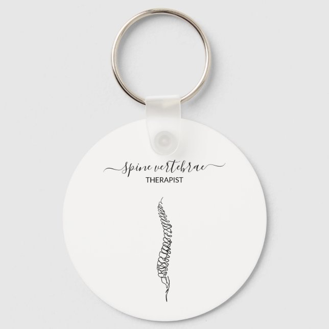 Chiropractor Massage Orthopedic Spine vertebrae Schlüsselanhänger (Vorderseite)