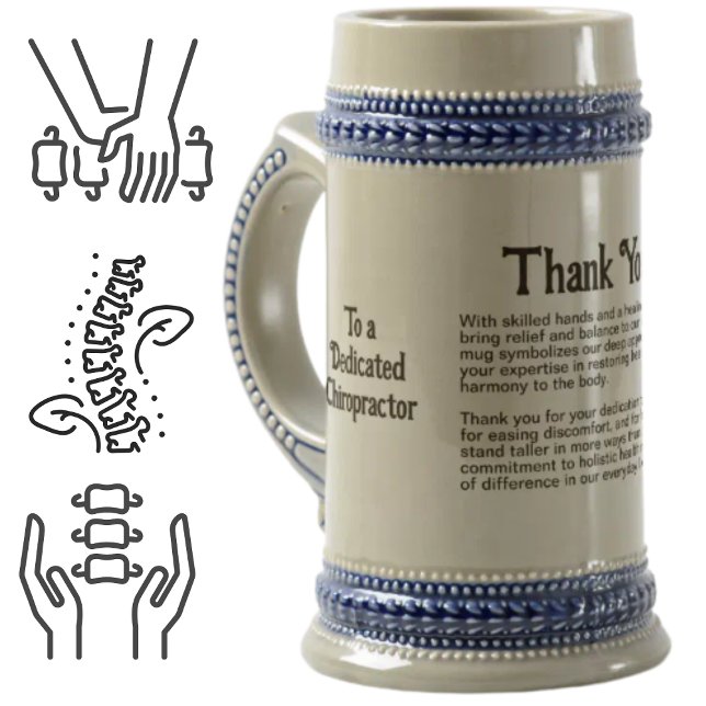 Chiropractor Thank You Message Bierglas (Von Creator hochgeladen)
