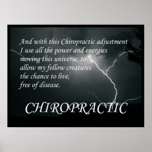 Chiropraktik-Anpassung zitiert Redewendungen Poster