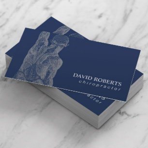 Chiropraktik-Chiropraktor-Massage-Therapie-Marine Visitenkarte