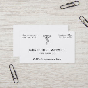 Chiropraktik-Chiropraktor-Visitenkarte Visitenkarte