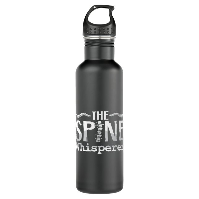 Chiropraktik Der Spine Whisperer Chiropraktiker Edelstahlflasche (Vorderseite)