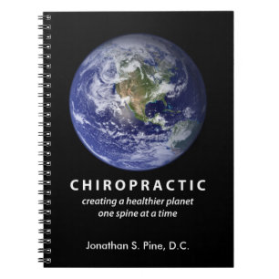 Chiropraktik-gesünderes Planeten-Notizbuch Notizblock