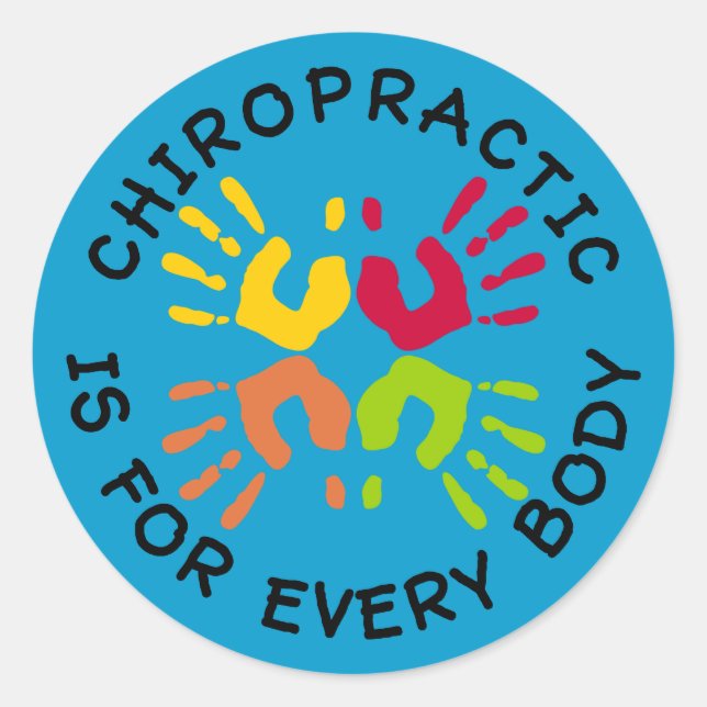 Chiropraktik ist für jeden Aufkleber (Vorderseite)