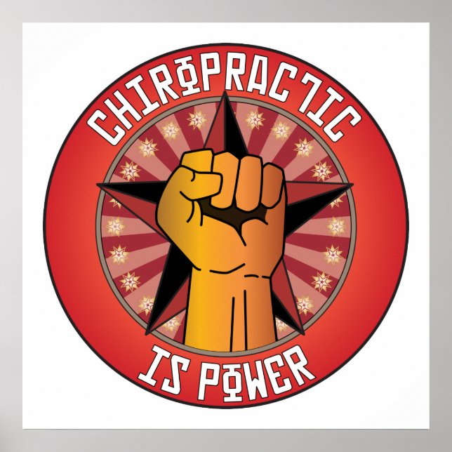 Chiropraktik ist Power Poster (Vorne)