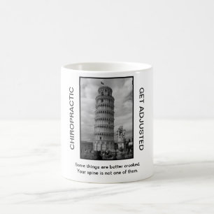 Chiropraktik-Kaffee-Tasse - lehnender Turm von Kaffeetasse