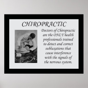 Chiropraktik korrigiert Subluxations-Zitat-Plakat Poster