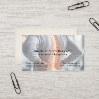 Chiropraktik-Schmerzmanagement-Klinik Visitenkarte