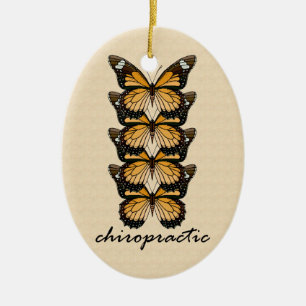 Chiropraktik-Schmetterlings-Verzierung Keramikornament