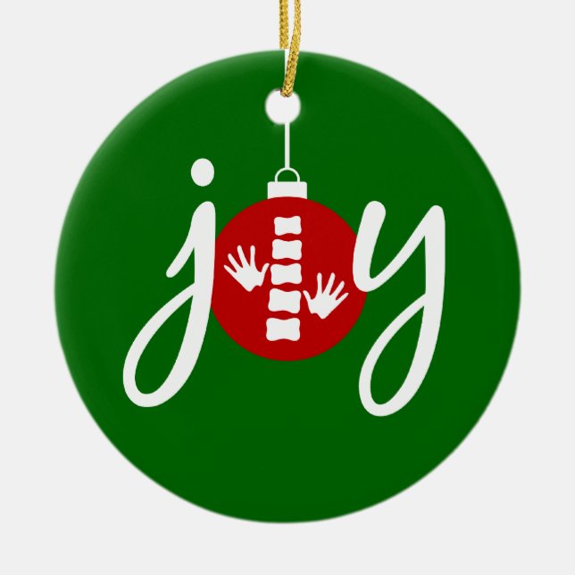 Chiropraktik-Weihnachtsverzierung Keramik Ornament (Vorne)