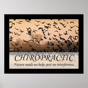 Chiropraktik-Zitat-u. Redewendungens-Natur Poster