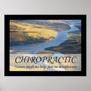Chiropraktik-Zitat-u. Redewendungens-Natur Poster