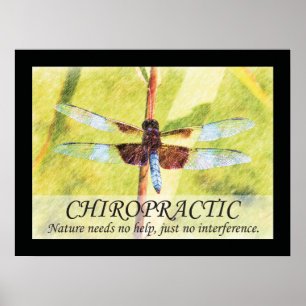 Chiropraktik-Zitat-und Redewendungens-Natur-Plakat Poster