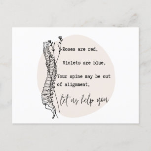 Chiropraktik zum Valentinstag, Chiropraktik, Chiro Postkarte
