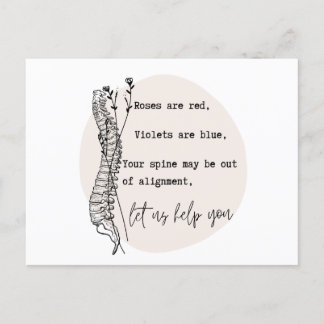 Chiropraktik zum Valentinstag, Chiropraktik, Chiro Postkarte