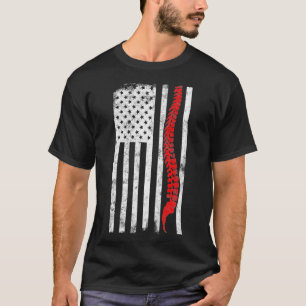 Chiropraktiker, amerikanische Flagge Chiropraktike T-Shirt