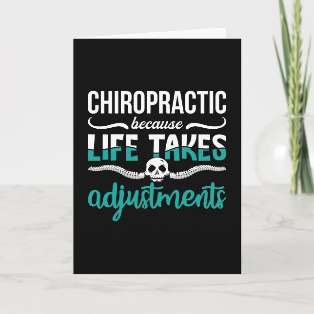 Chiropraktiker Chiro Chiropraktik wegen Lebensspin Karte (Vorderseite)